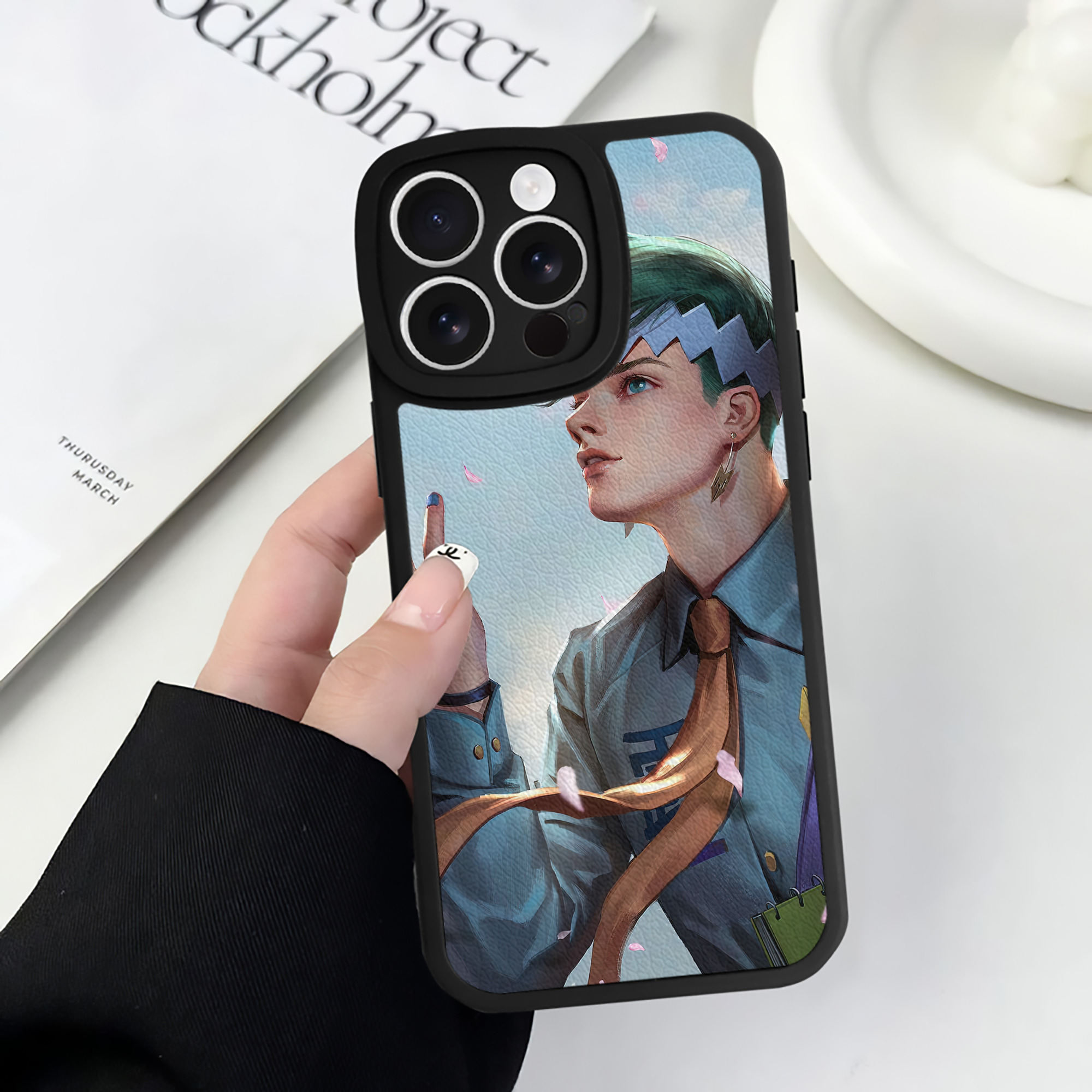 （画像用） ジョジョの奇妙な冒険 JoJo's Bizarre Adventure 【iPhone 16シリーズ対応】シリコンスマホケース（レザー調） 材質：シリコン